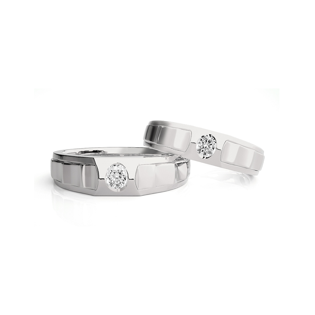 Valentine's Moissanite Ring Sets