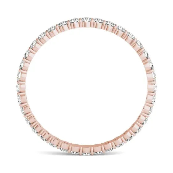 Scalloped Eternity Moissanite Wedding Band-VOOGME