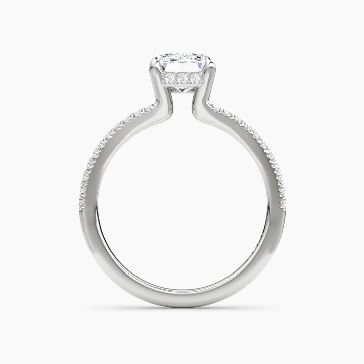 Split Shank Moissanite Engagement Ring-VOOGME