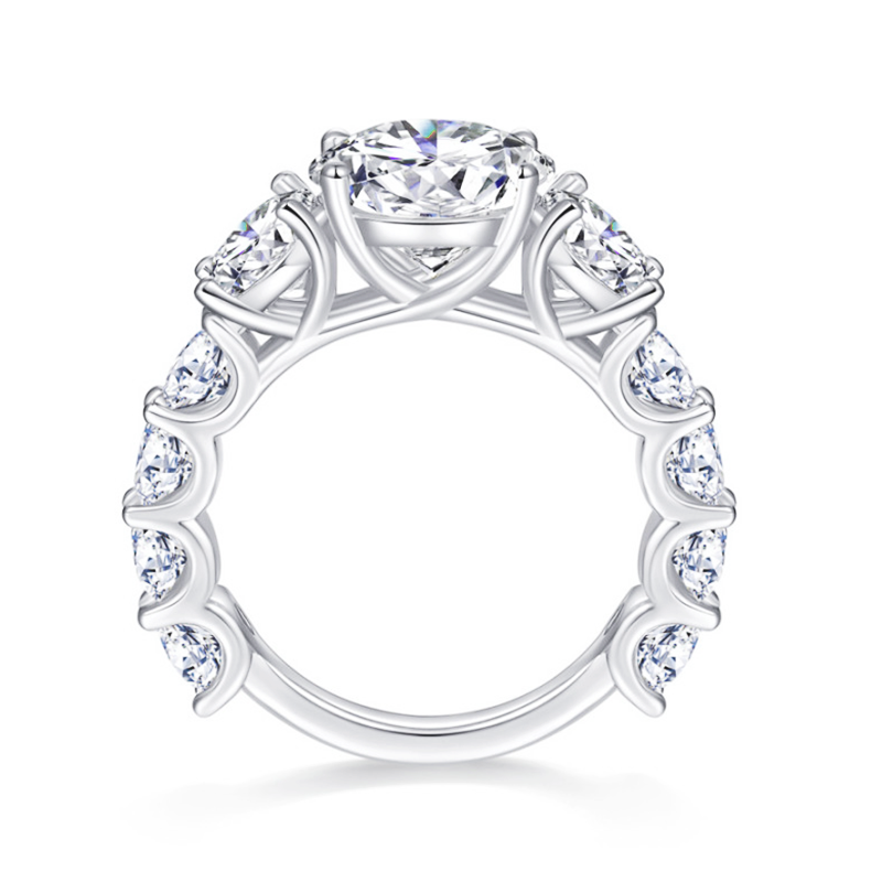 Storne Knus Moissanite Engagement Ring-VOOGME
