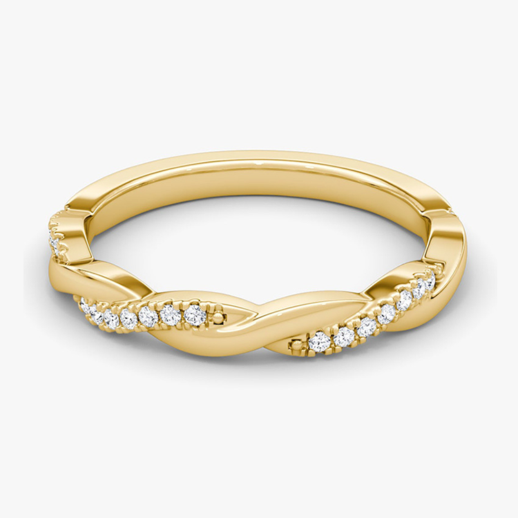 Twised Vine Moissanite Band-VOOGME