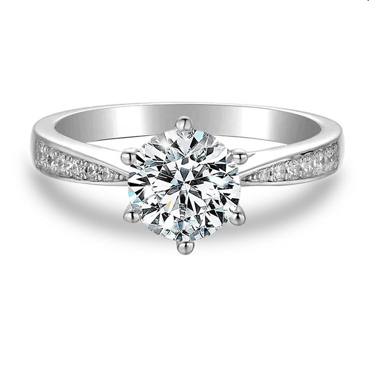 Attente Vintage Moissanite Engagement Ring-VOOGME