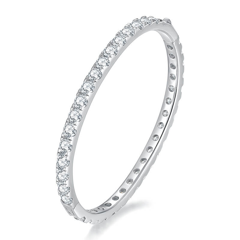Moissanite Tennis Bangle
