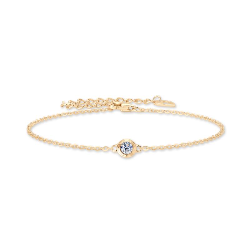 Flying Saucer Moissanite Bracelet