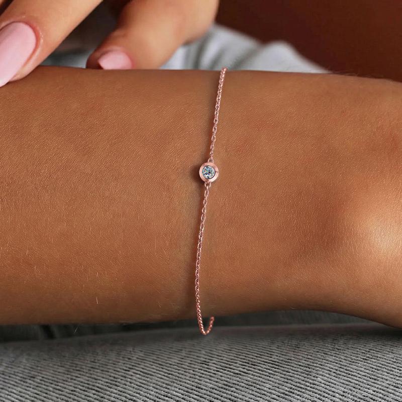 Flying Saucer Moissanite Bracelet