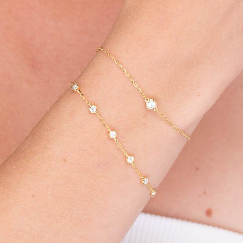 Flying Saucer Moissanite Bracelet