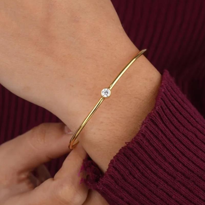 Rowan Bubble Moissanite Cuff Bracelet