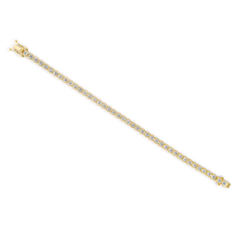Bezel Moissanite Tennis Bracelet