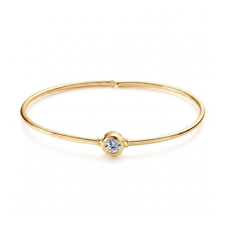 Rowan Bubble Moissanite Cuff Bracelet