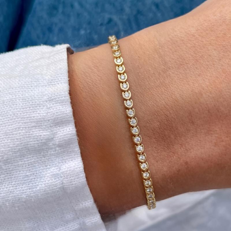 Wired Bubble Moissanite Bracelet