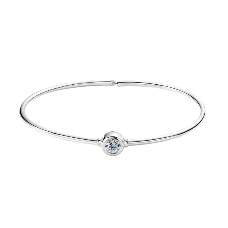 Rowan Bubble Moissanite Cuff Bracelet