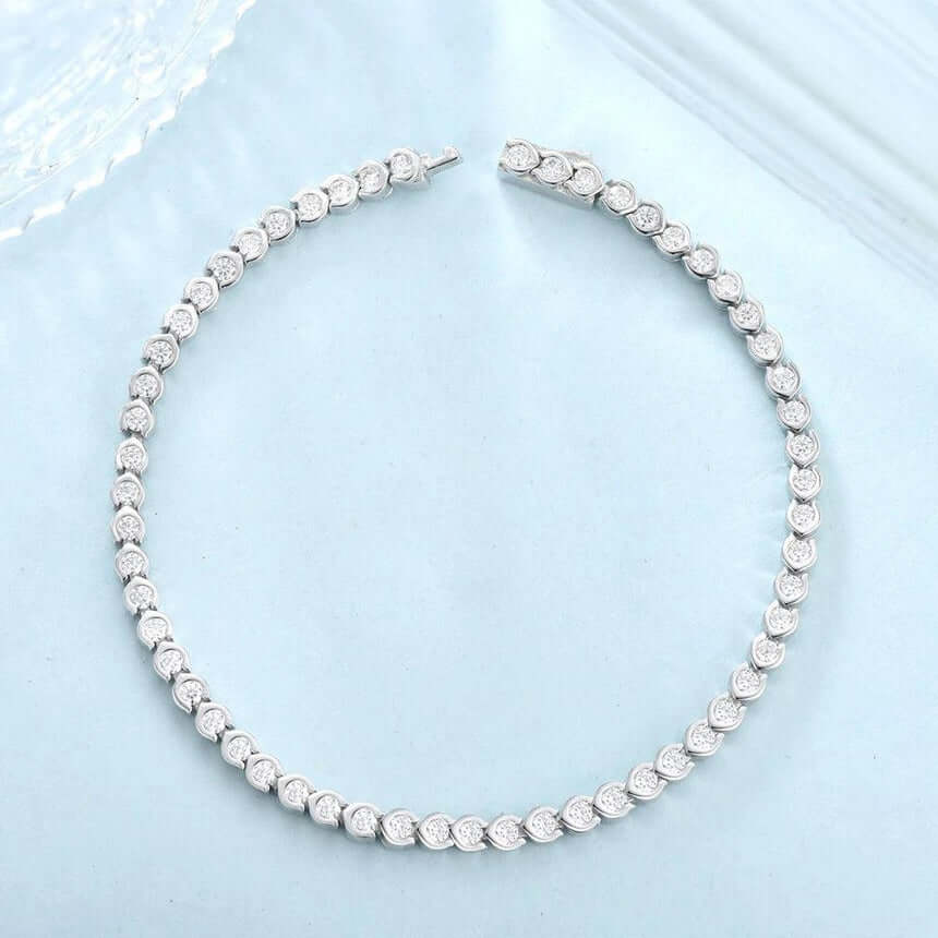 Wired Bubble Moissanite Bracelet