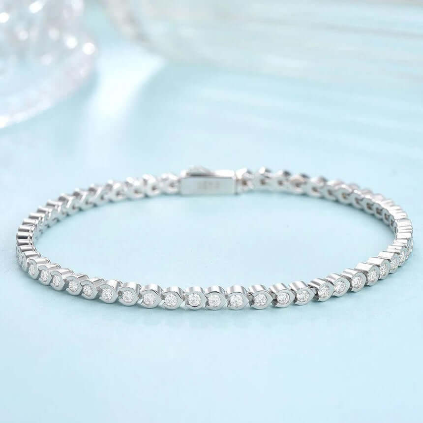 Wired Bubble Moissanite Bracelet