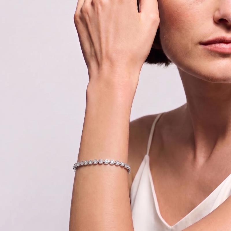 Wired Bubble Moissanite Bracelet