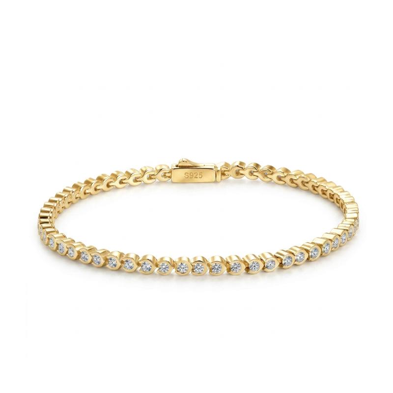 Wired Bubble Moissanite Bracelet
