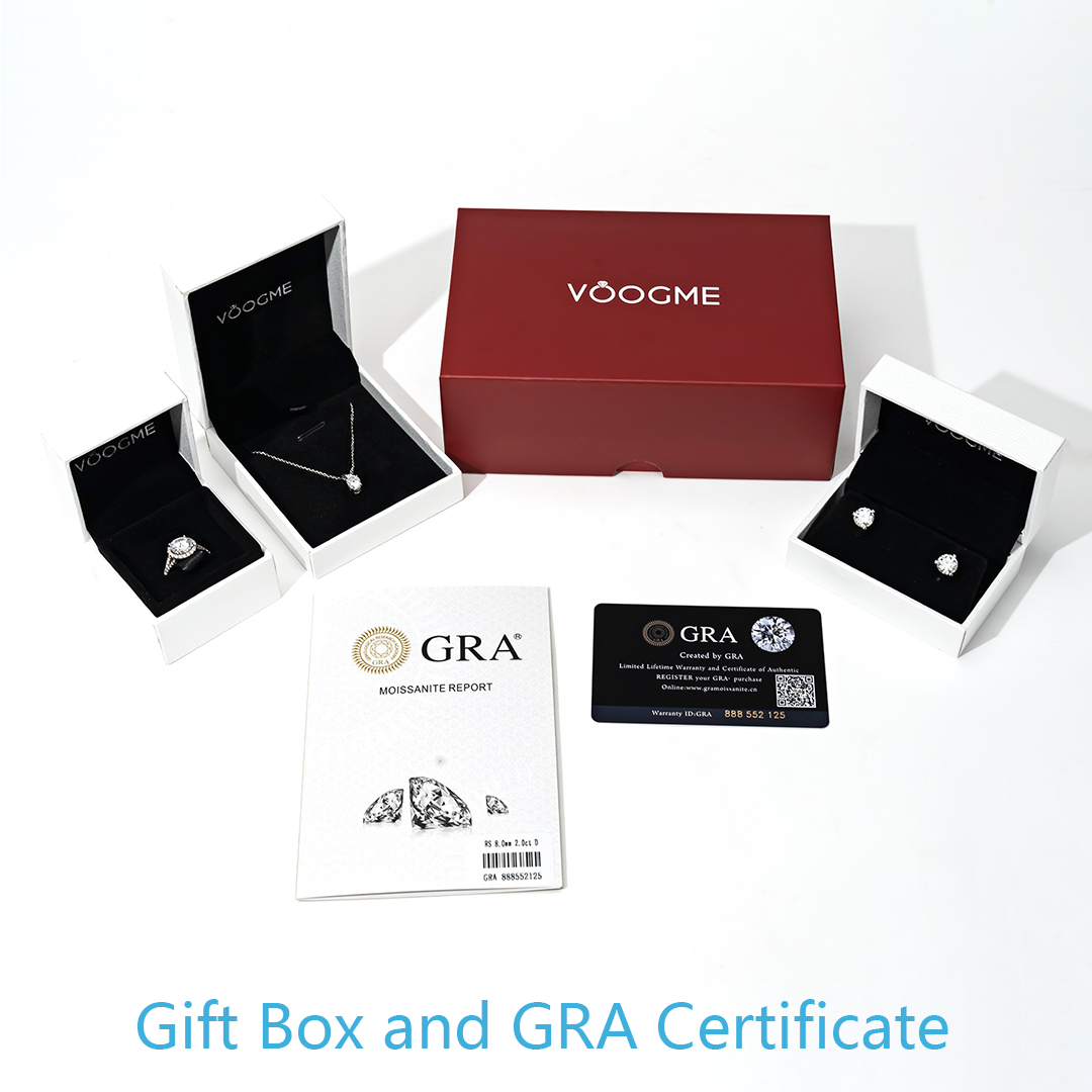 Hidden Pave Oval Moissanite Engagement Ring-VOOGME