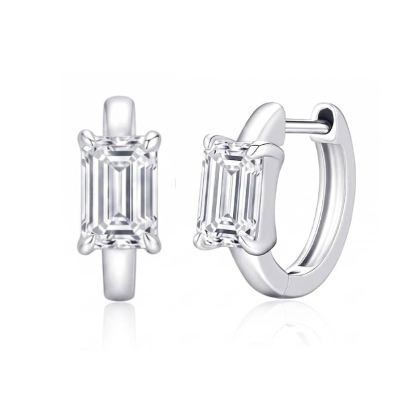 Assorted Shape Moissanite Hoop Earrings