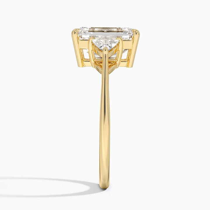 Apphiay Three Stones Moissanite Engagement Ring-VOOGME