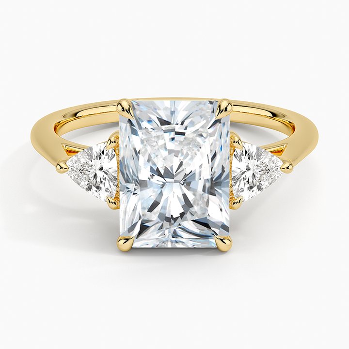 Apphiay Three Stones Moissanite Engagement Ring-VOOGME