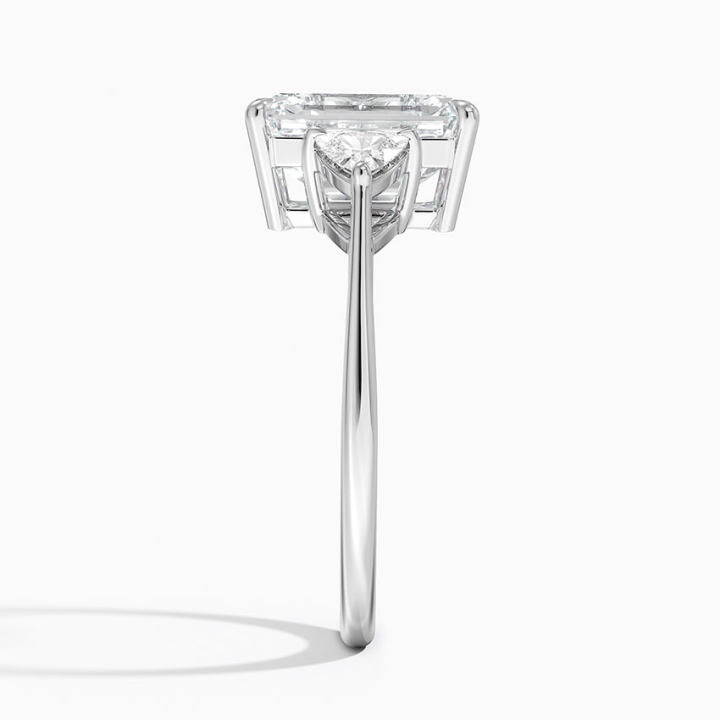 Apphiay Three Stones Moissanite Engagement Ring-VOOGME