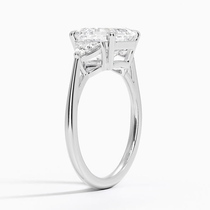 Apphiay Three Stones Moissanite Engagement Ring-VOOGME