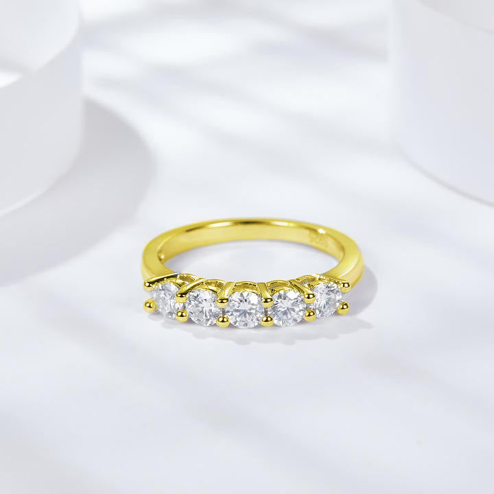 Eternal Moissanite Wedding Band-VOOGME