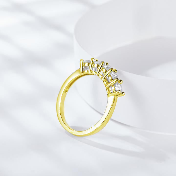 Eternal Moissanite Wedding Band-VOOGME