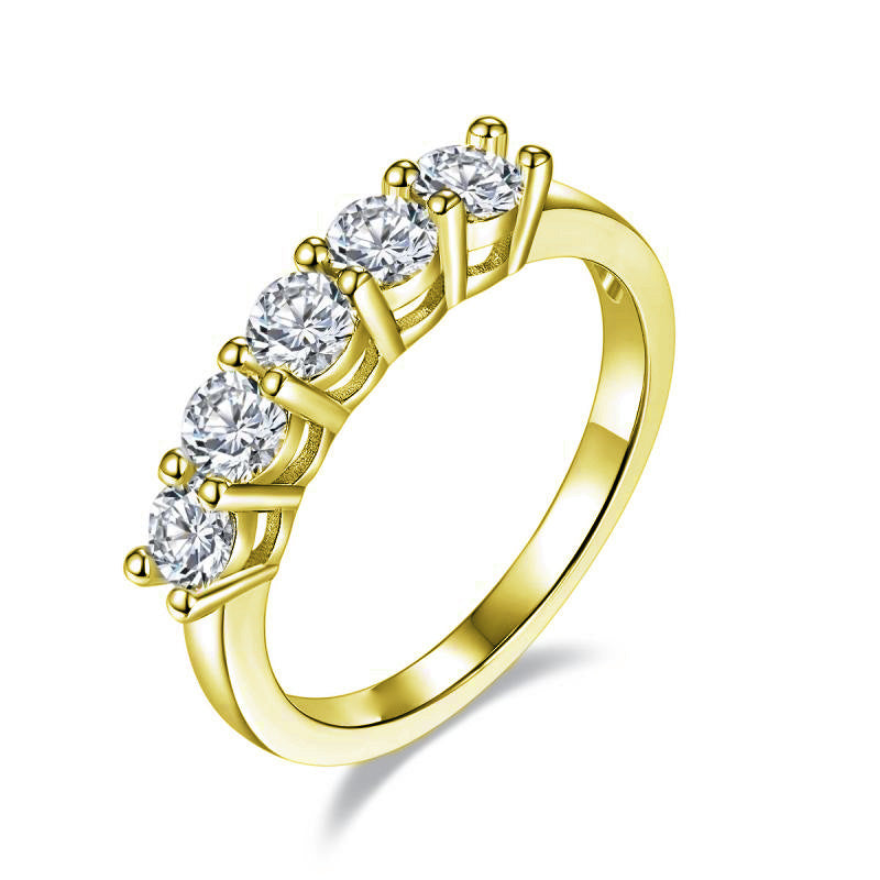 Eternal Moissanite Wedding Band-VOOGME