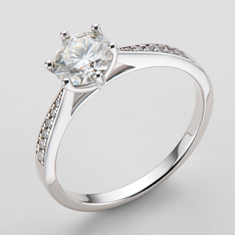 Attente Vintage Moissanite Engagement Ring-VOOGME