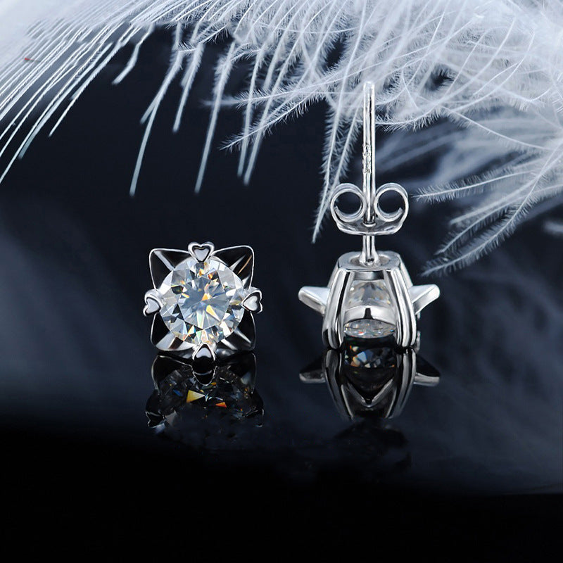 Meteor Moissanite Stud Earrings (1.2 ct.tw.)-VOOGME