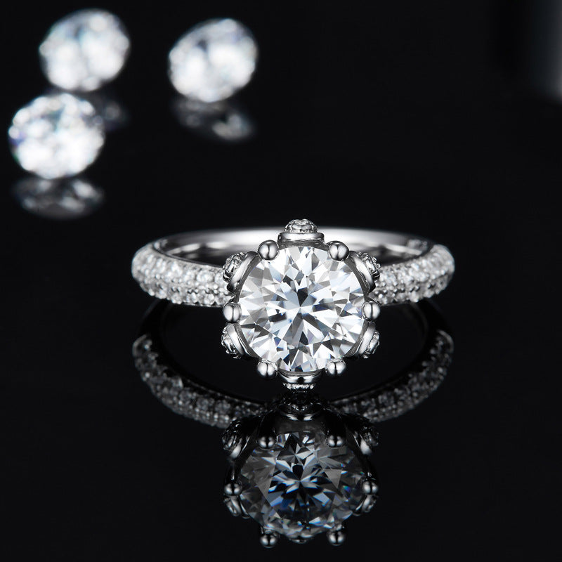 Dahlia Moissanite Engagement Ring-VOOGME
