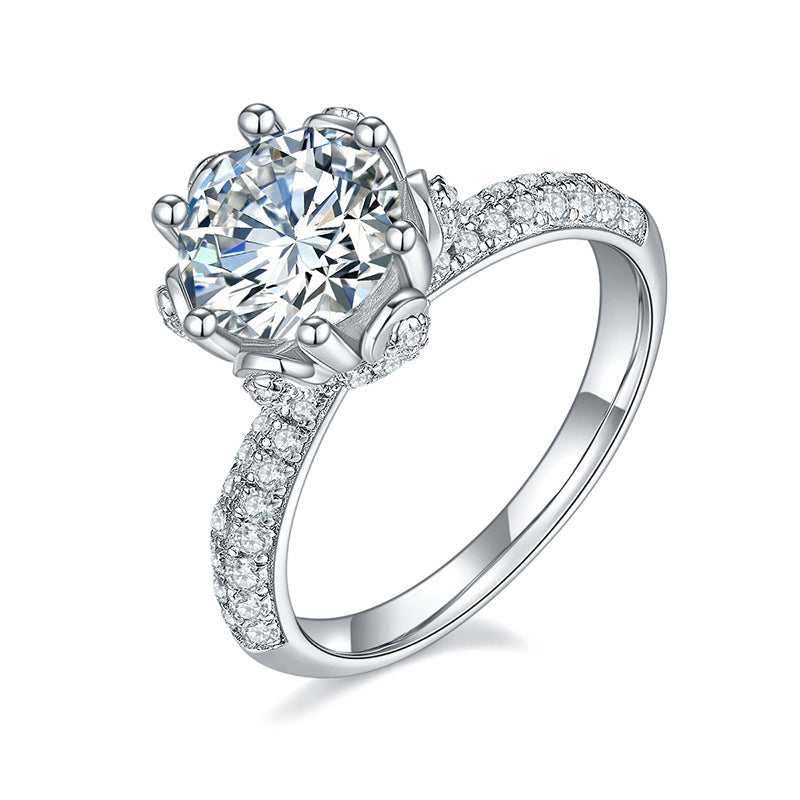 Dahlia Moissanite Engagement Ring-VOOGME