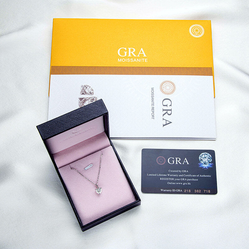 The Only One Heart Shape Moissanite Pendant 1.0 ct-VOOGME