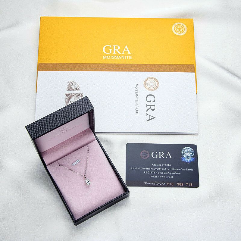 The Only One Oval Shape Moissanite Pendant 1.0 ct-VOOGME