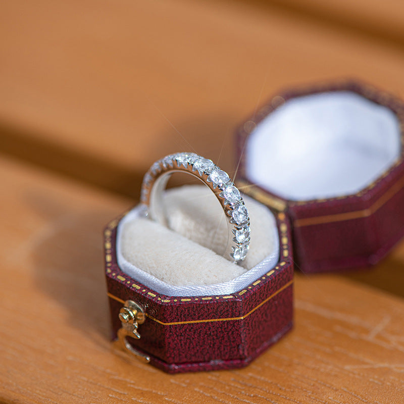 Round Moissanite Wedding Band (2.0 ct. tw.)-VOOGME