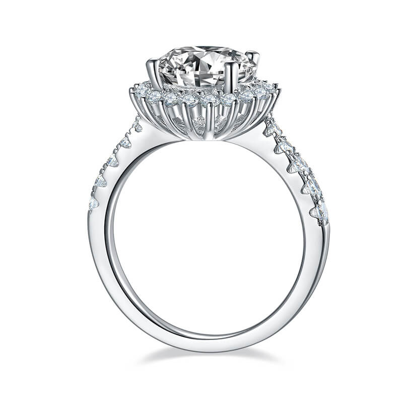 Sunflower Moissanite Engagement Ring-VOOGME