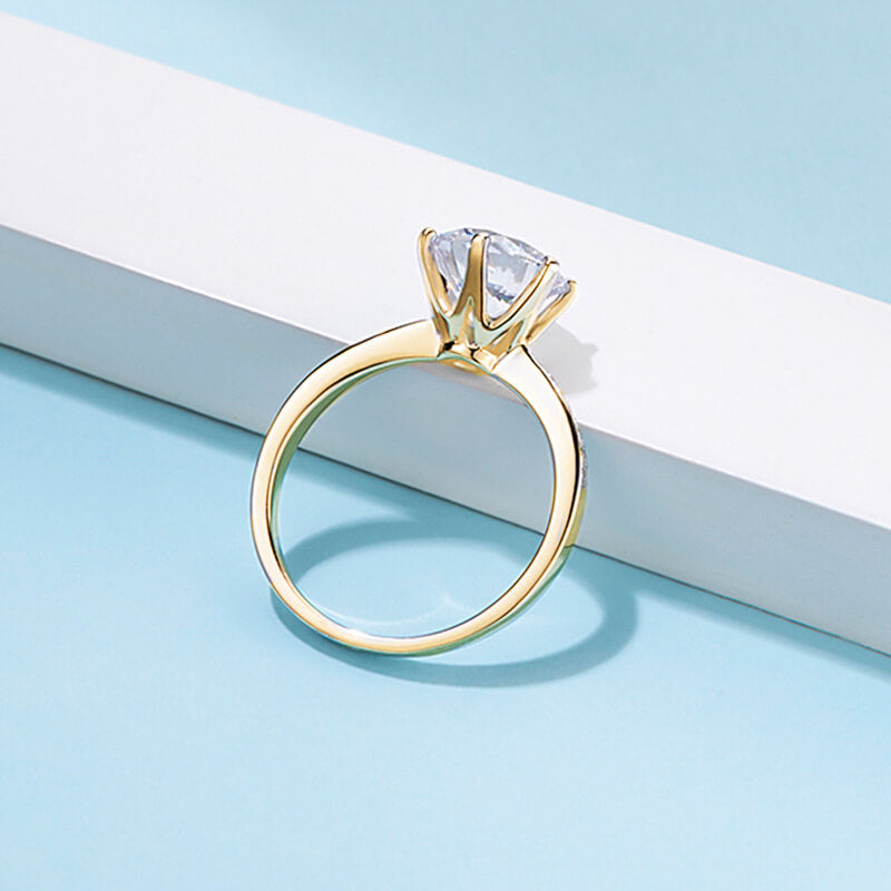 Trellis Setting Moissanite Ring 3.0 ct-VOOGME