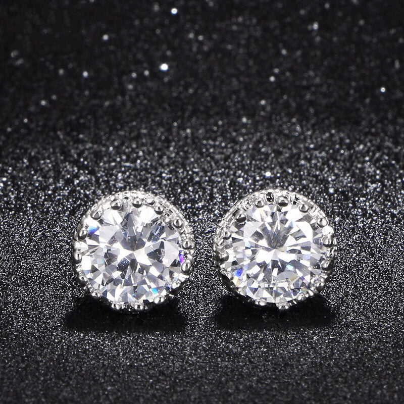 Designer Moissanite Stud Earrings-VOOGME