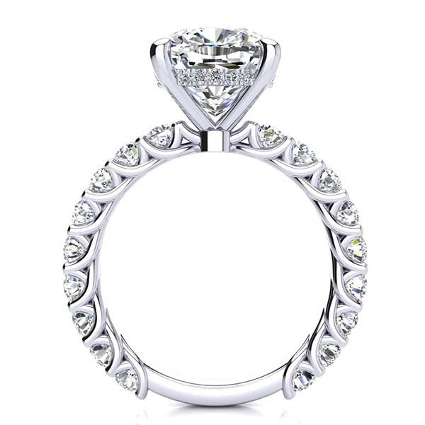 Bright Star Moissanite Engagement Ring 3.0 ct-VOOGME