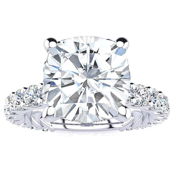 Bright Star Moissanite Engagement Ring 3.0 ct-VOOGME