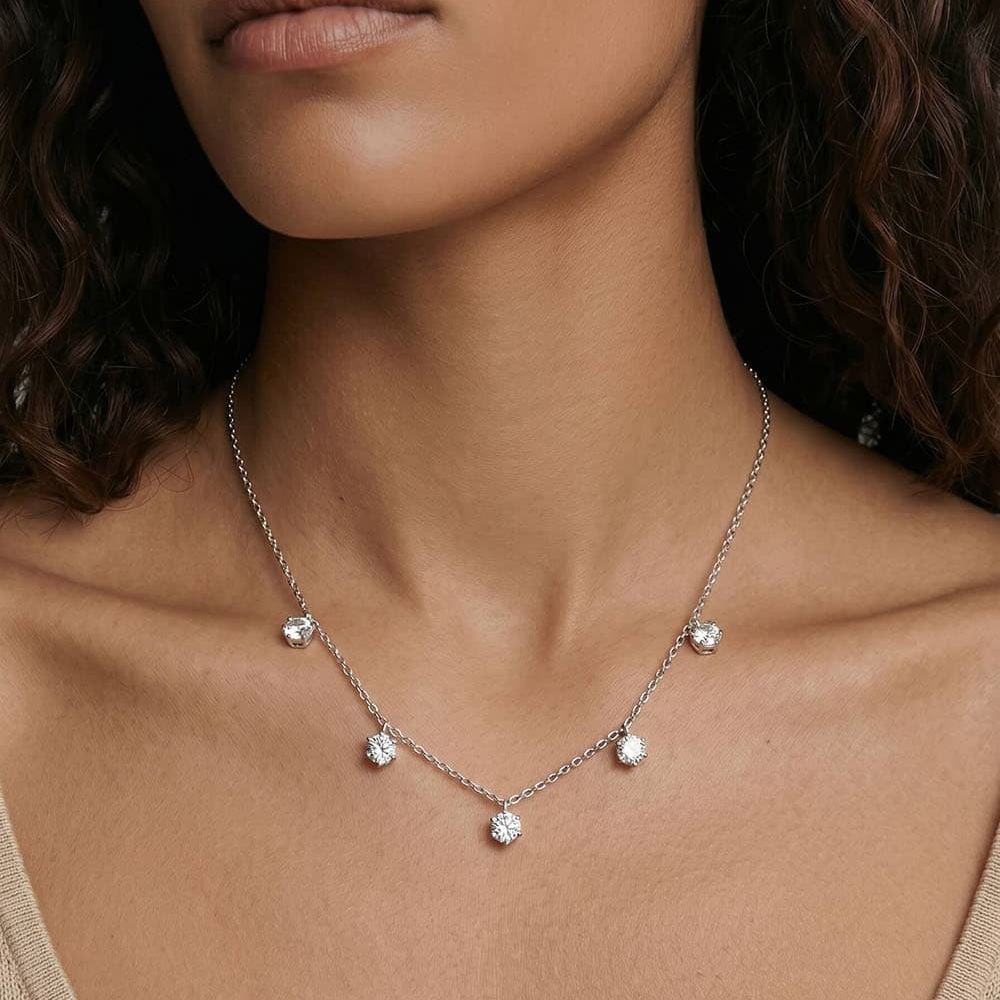 Cinq Reglages Moissanite Necklace