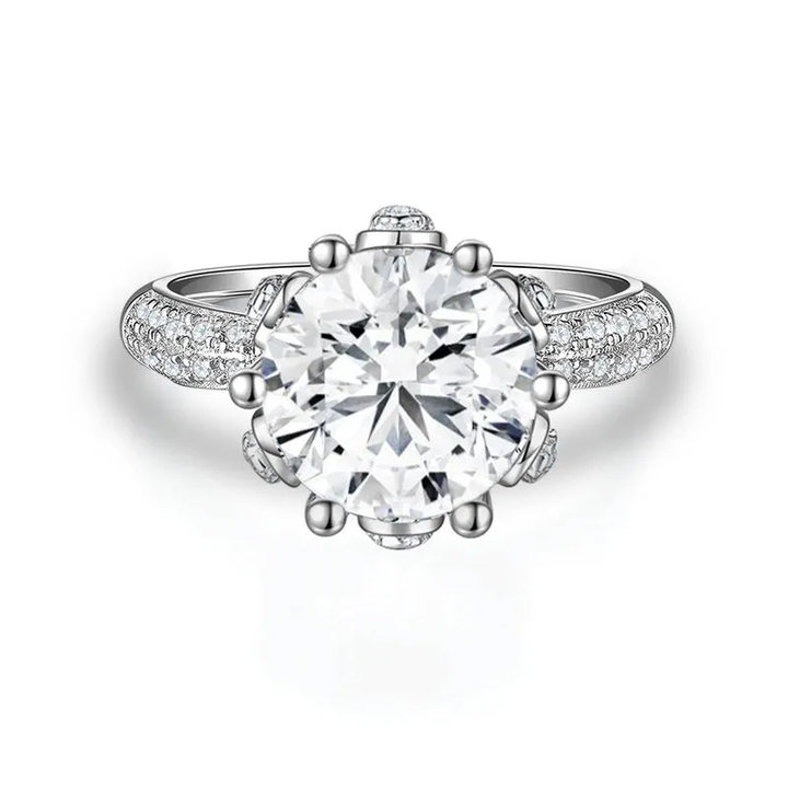 Dahlia Moissanite Engagement Ring-VOOGME