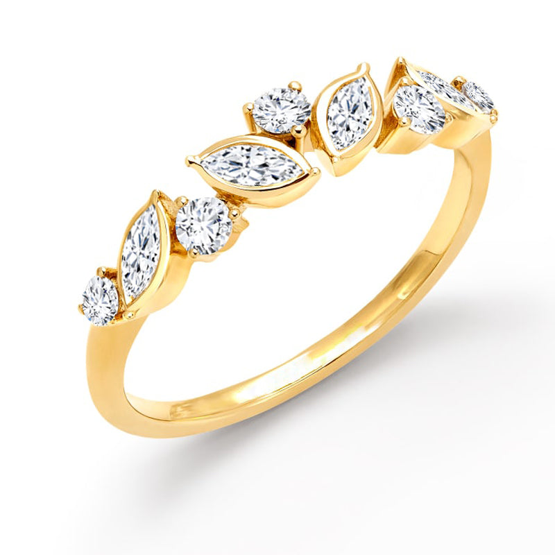 Scott Moissanite Wedding Band-VOOGME
