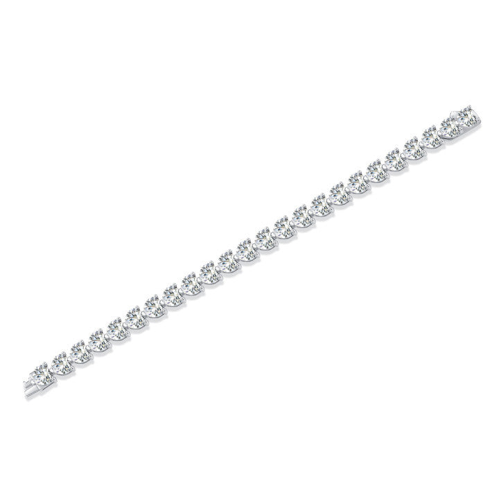 Heart Moissanite Tennis Bracelet-VOOGME