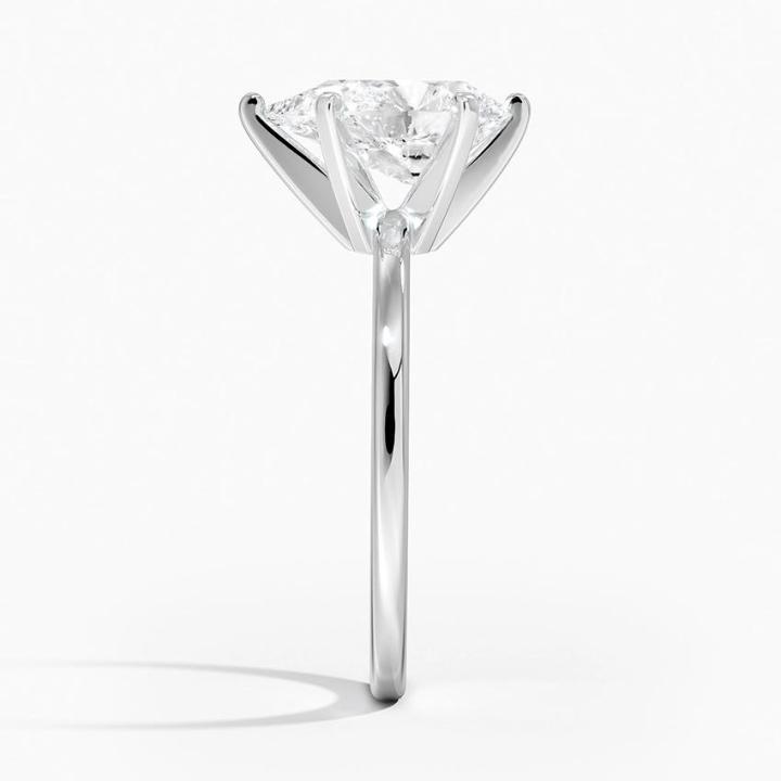 Classic Solitaire Moissanite Engagement Ring-VOOGME