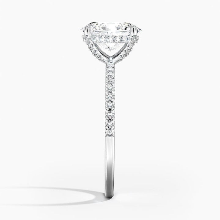Vi Pave Moissanite Engagement Ring-VOOGME