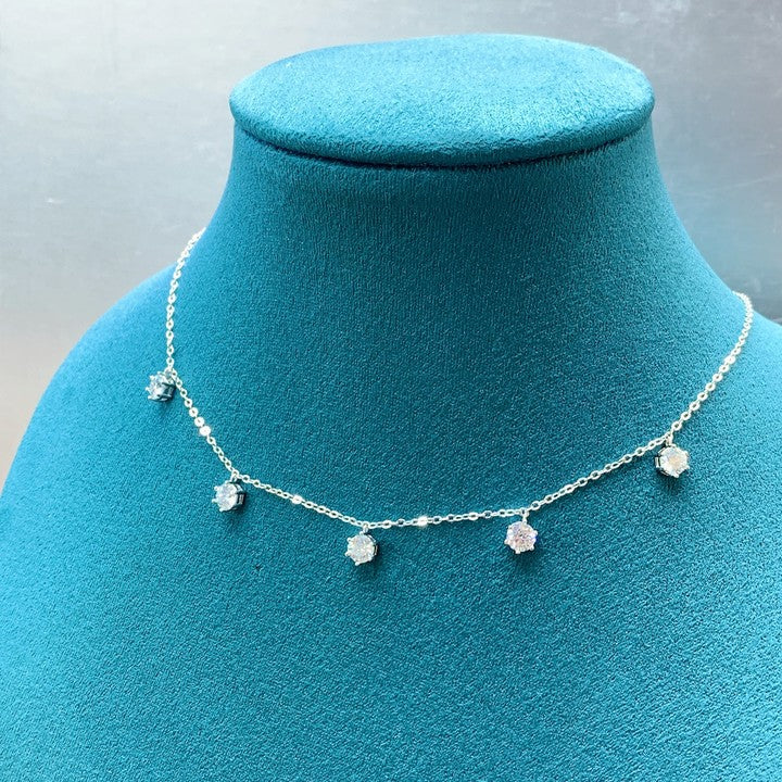 Cinq Reglages Moissanite Necklace-VOOGME