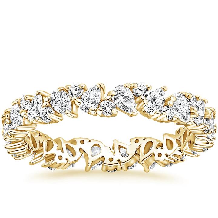Olivetta Eternity Moissanite Wedding Band-VOOGME