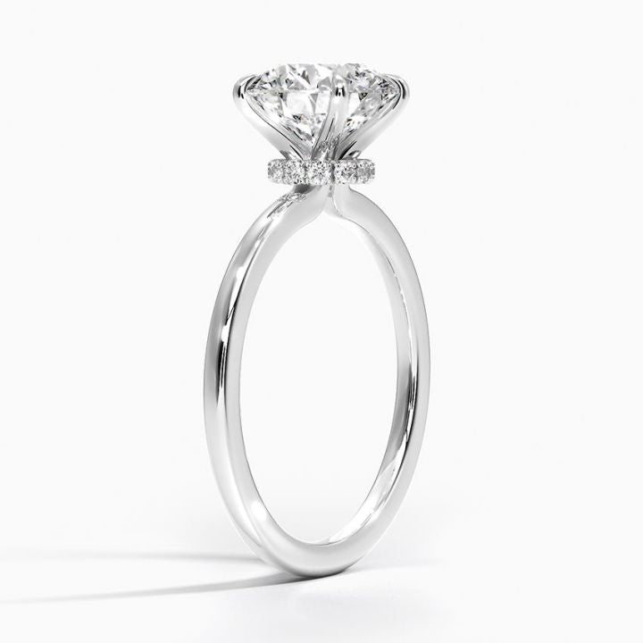 Secret Aura Moissanite Engagement Ring-VOOGME