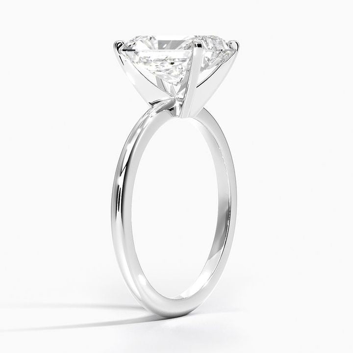 Classic Solitaire Moissanite Engagement Ring-VOOGME